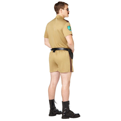 Adult Sergeant Short Pants Cop Costume BROWN