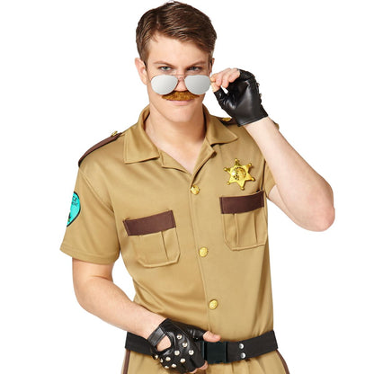 Adult Sergeant Short Pants Cop Costume BROWN