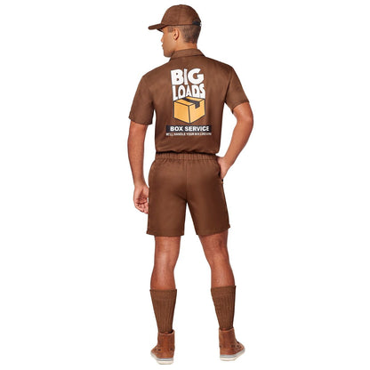 Adult Delivery Man Costume BROWN