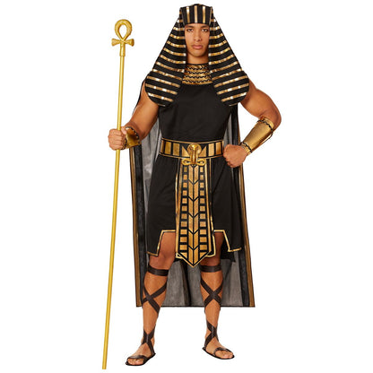 Adult Egyptian King Costume BLACK/GOLD