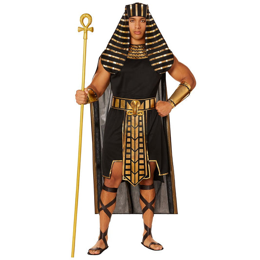 Adult Egyptian King Costume BLACK/GOLD