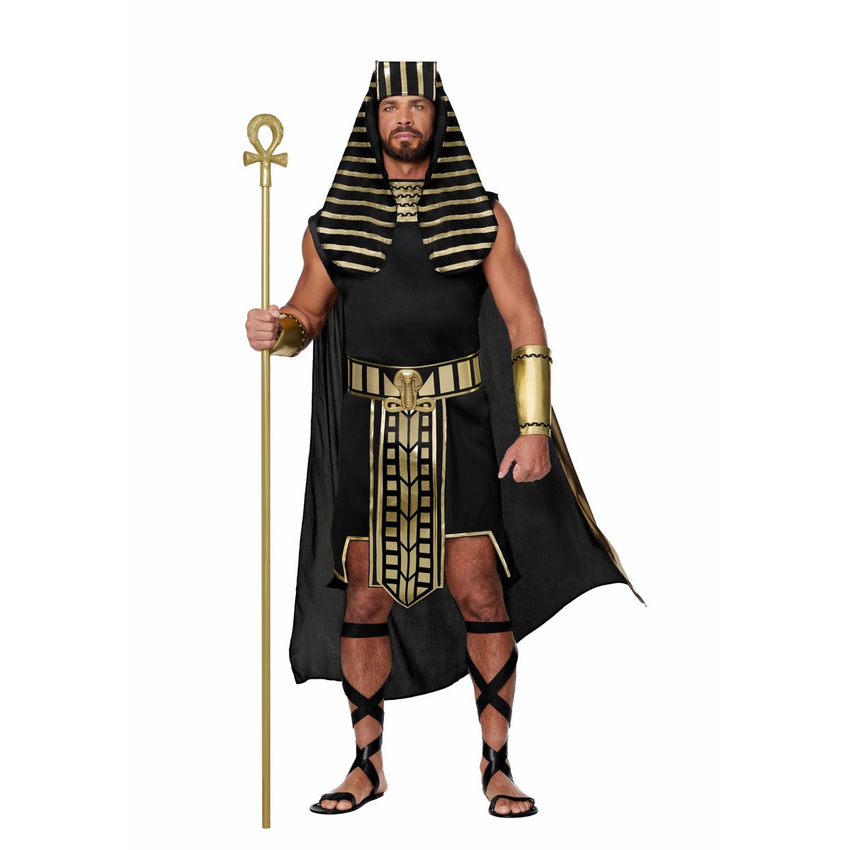 Adult Egyptian King Costume BLACK/GOLD