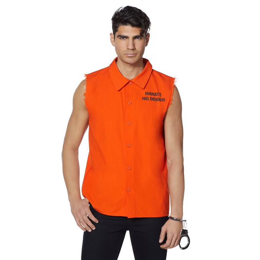 Adult Orange Inmate Shirt ORANGE