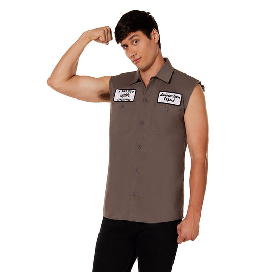 Sleeveless In and Out Work Shirt GRAY