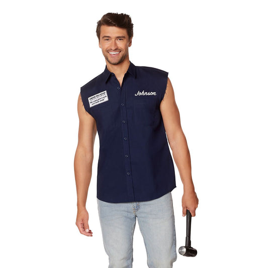Adult Under the Hood Mechanic Vest BLUE