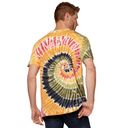 Orange and Green Tie-Dye T Shirt TIE DYE