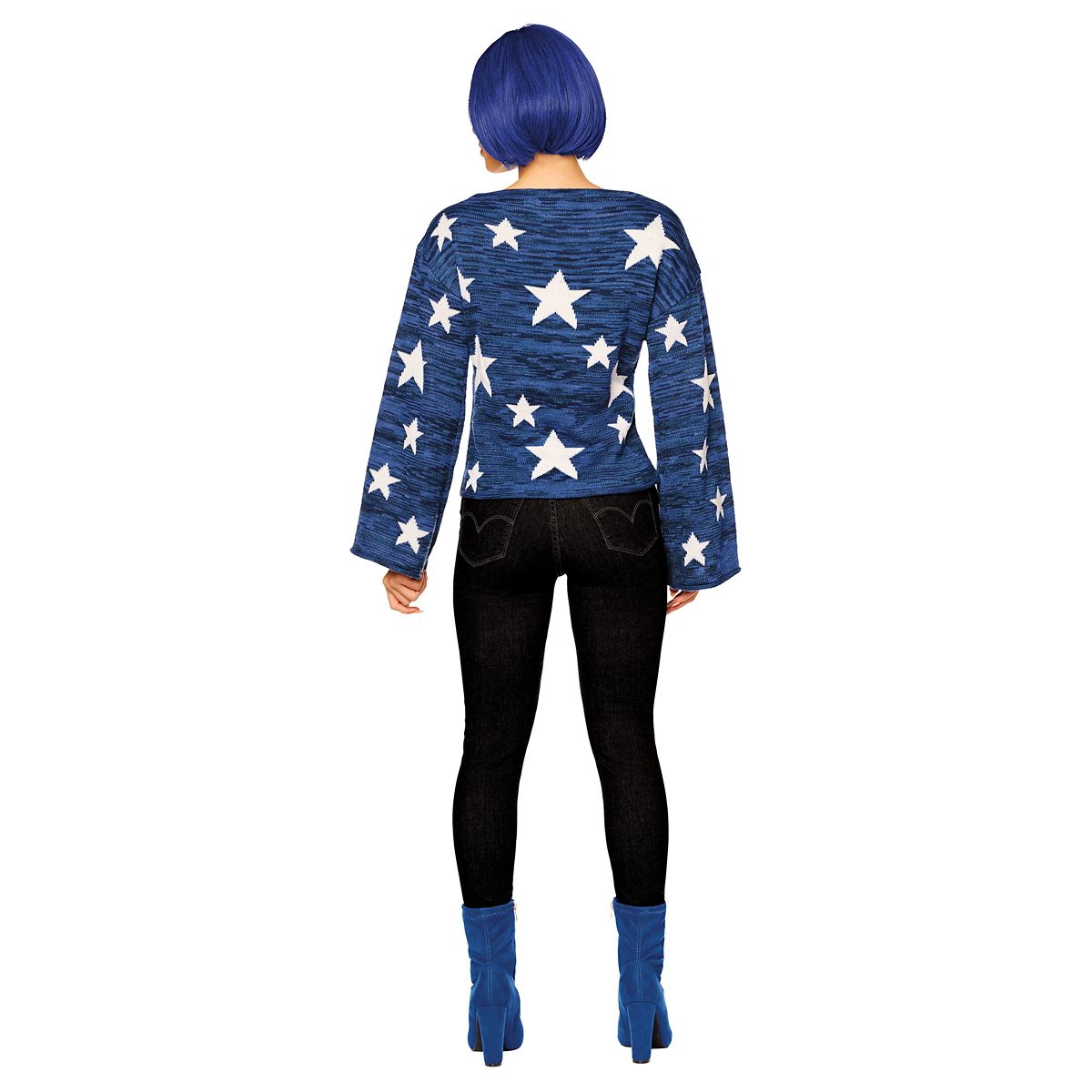 Adult Coraline Sweater Costume BLUE