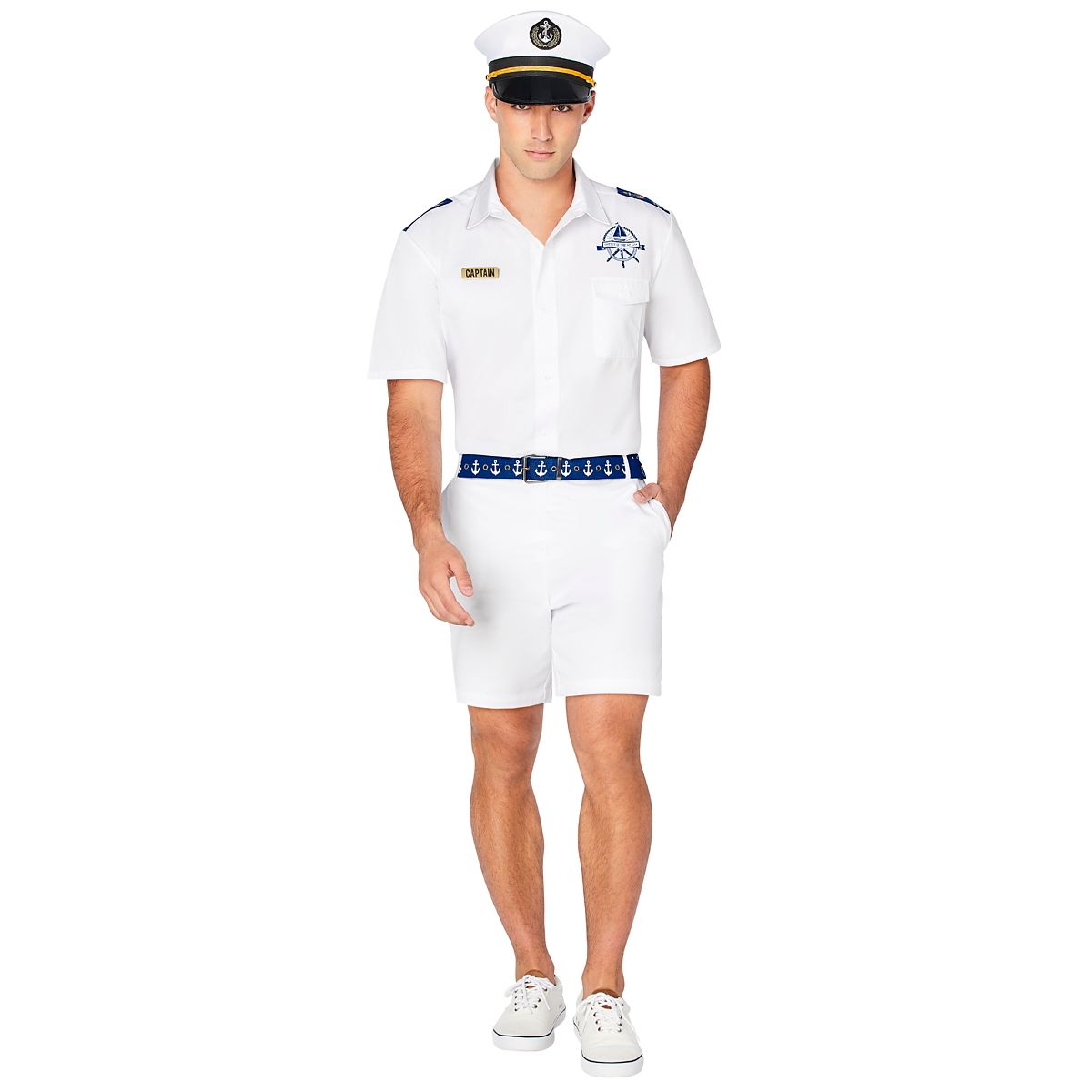 Adult Yacht Captain Costume WHITE