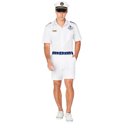 Adult Yacht Captain Costume WHITE