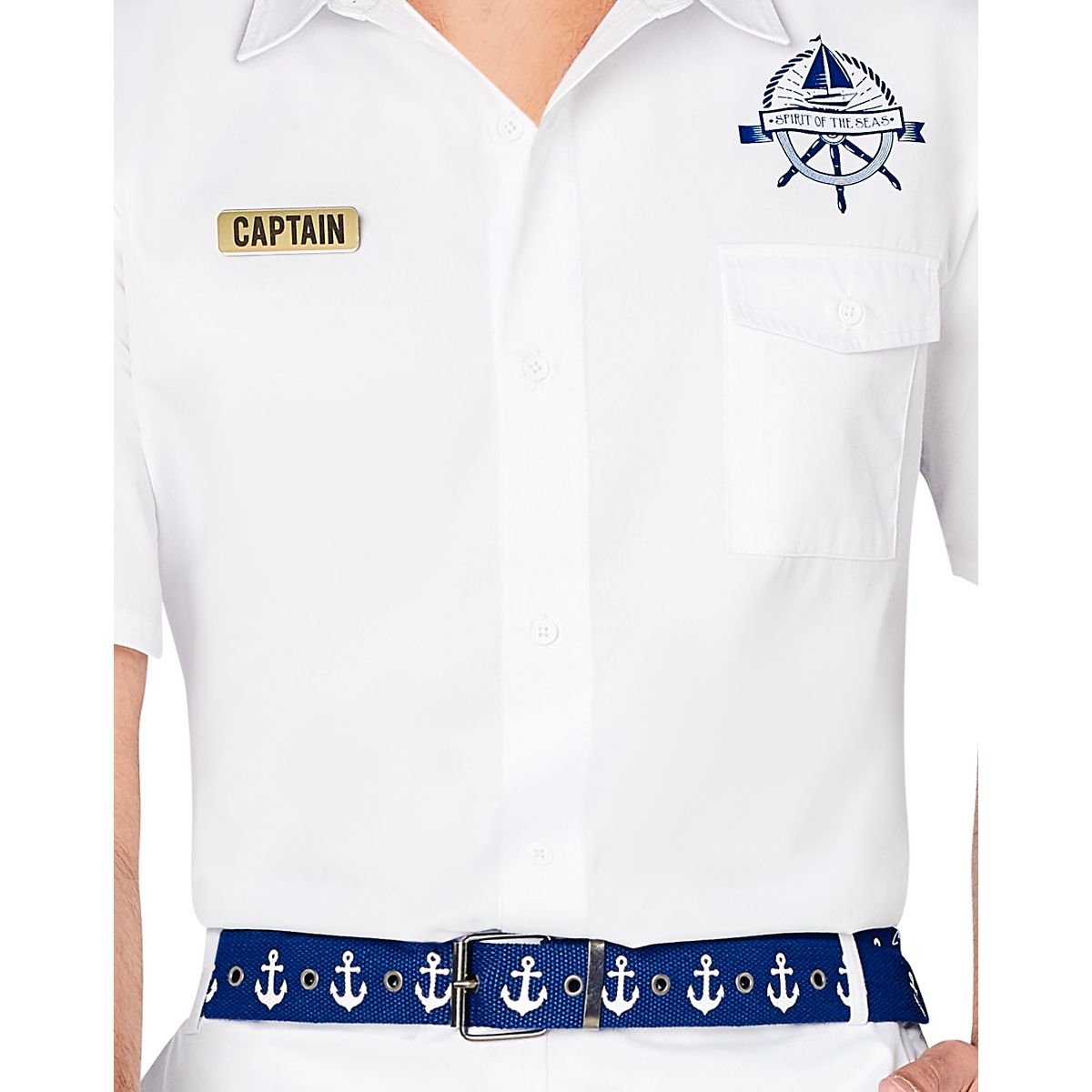Adult Yacht Captain Costume WHITE