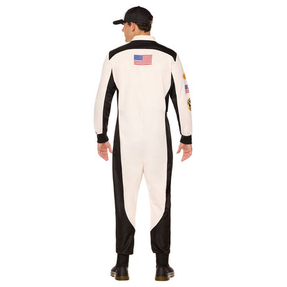 Adult Racing Jumpsuit Costume BLACK AND WHITE