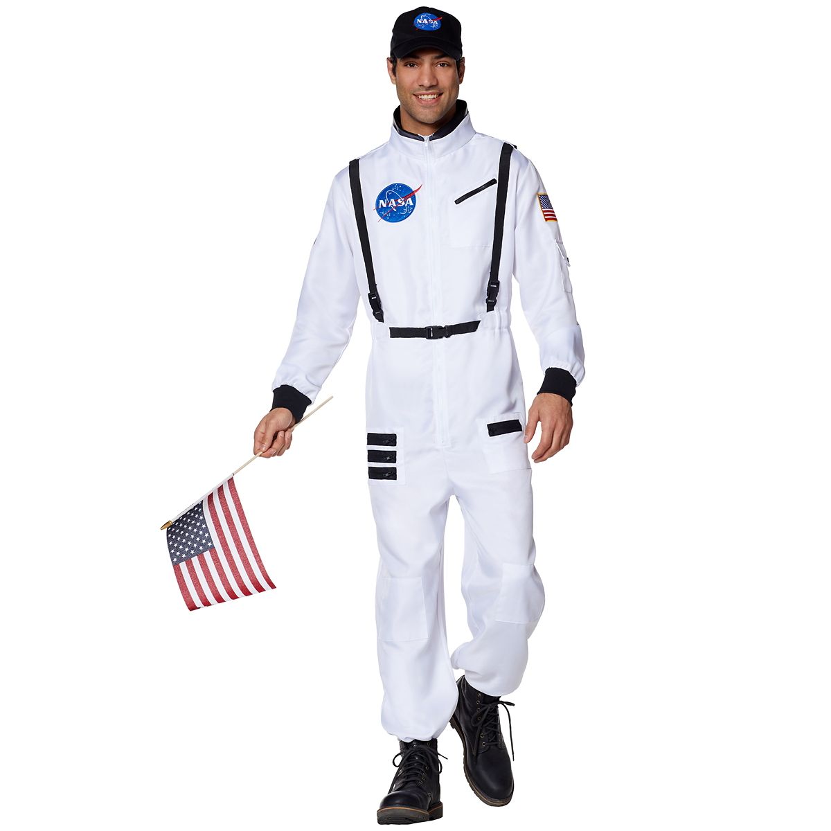Adult White NASA Jumpsuit -  NASA WHITE