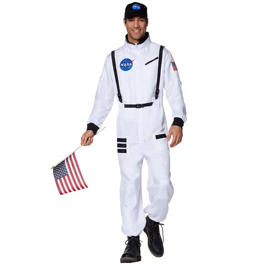 Adult White NASA Jumpsuit -  NASA WHITE