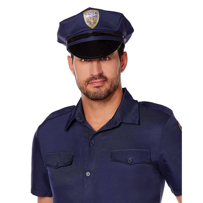 Adult Police Officer Costume Deluxe BLUE