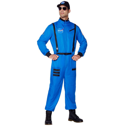 Adult Blue NASA Jumpsuit Costume BLUE