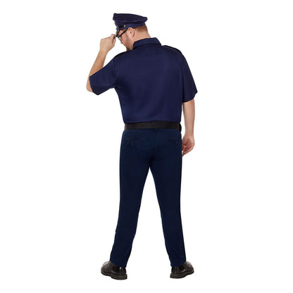 Adult Cop Plus Size Costume Kit BLUE