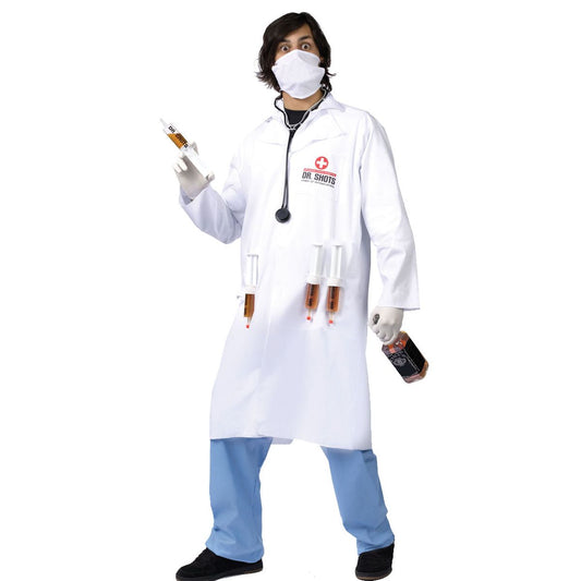 Adult Dr. Shots Doctor Costume WHITE