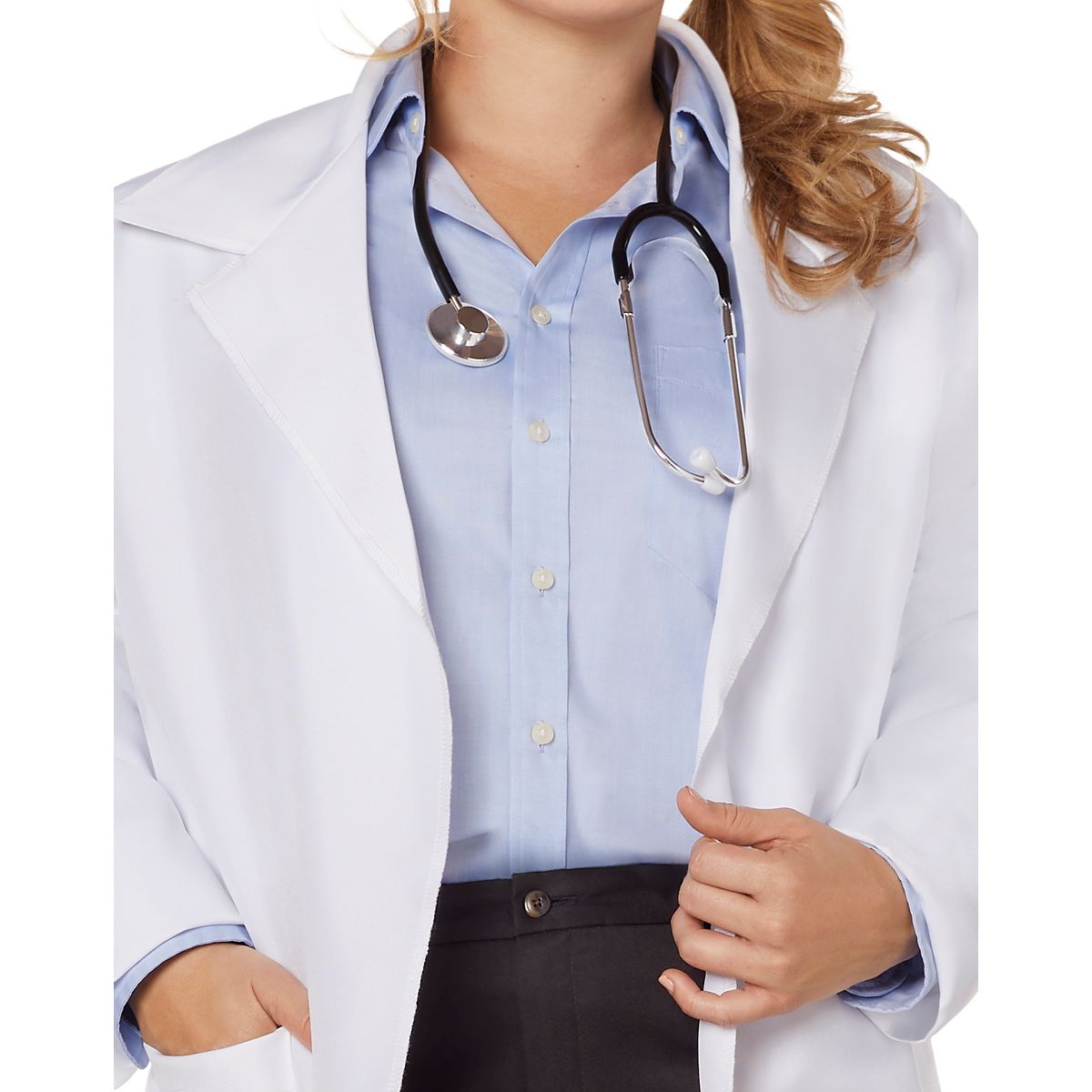 Adult Lab Coat Plus Size Costume WHITE