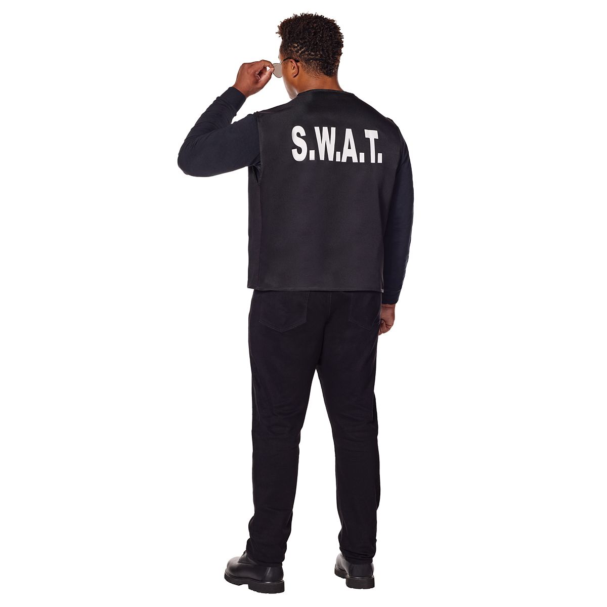 Adult SWAT Plus Size Vest BLACK