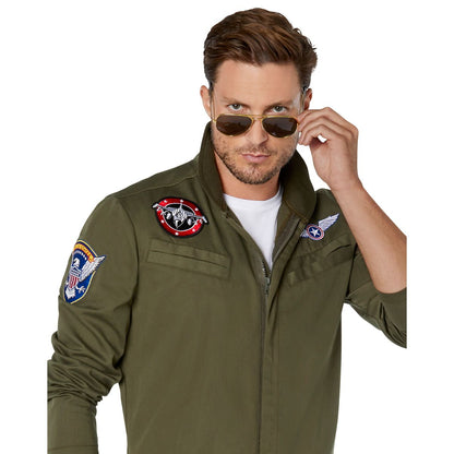 Adult Flight Suit Costume GREEN