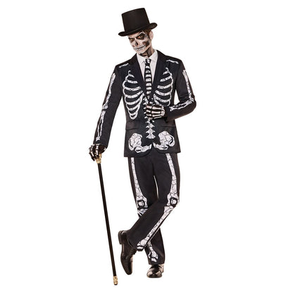 Adult Black Skeleton Suit BLACK