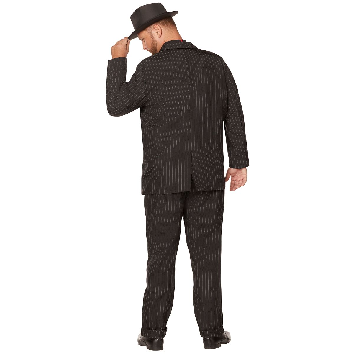 Adult Gangster Suit Plus Size Costume BLACK