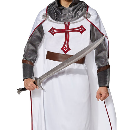 Adult Medieval Templar Costume WHITE
