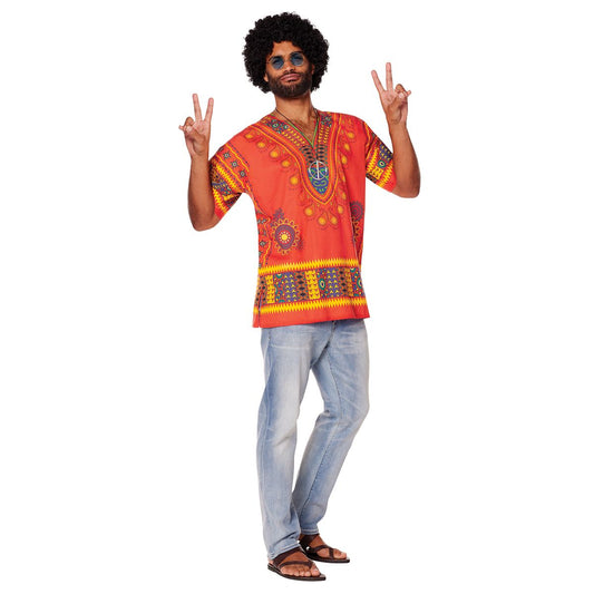 Adult Hippie Shirt Costume MULTI-COLOR