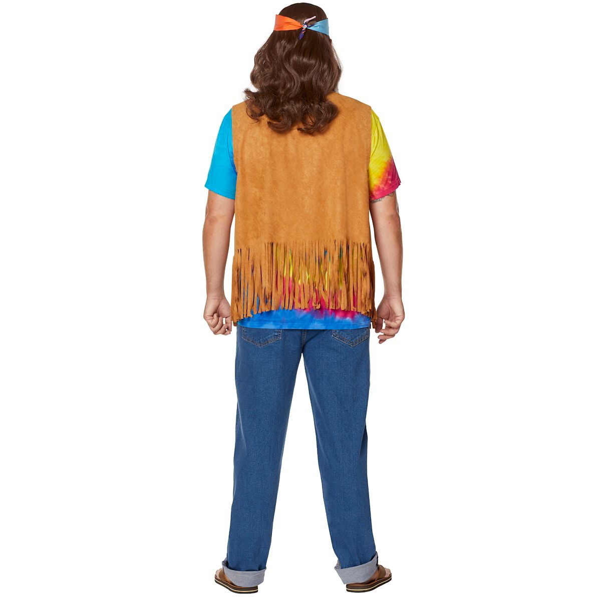 Fringed Suede Hippie Vest BROWN