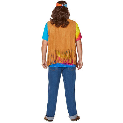 Fringed Suede Hippie Vest BROWN