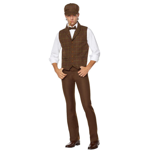 Dapper Gentleman '20s Costume Kit BROWN