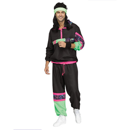 Adult Track Suit Costume BLACK / MULTI