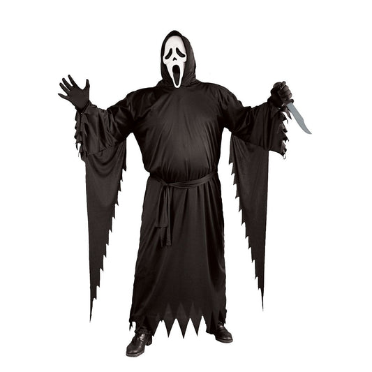 Adult Plus Size Ghost Face Costume BLACK