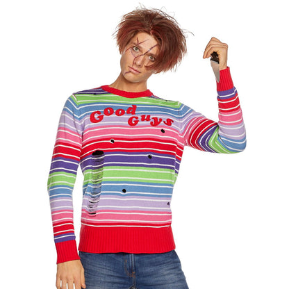 Adult Chucky Plus Size Sweater MULTI-COLOR