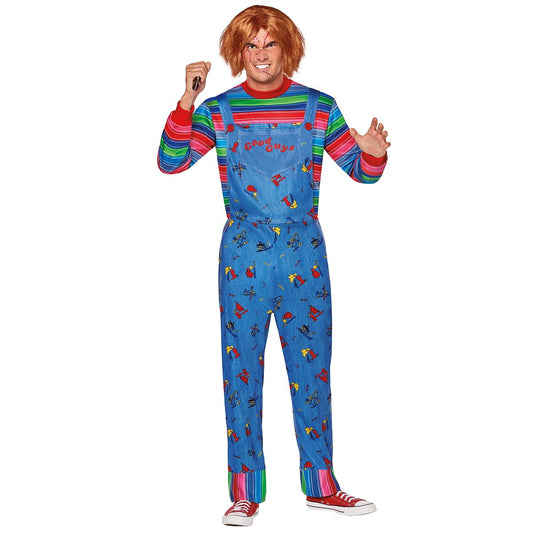 Adult Chucky Plus Size Costume - Seed of Chucky MULTI-COLOR