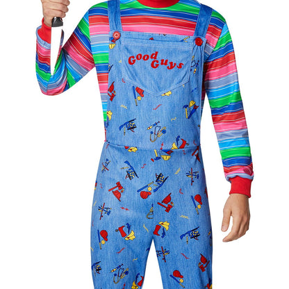 Adult Chucky Plus Size Costume - Seed of Chucky MULTI-COLOR