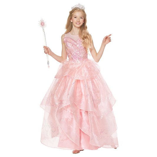 Kids Glinda Costume Deluxe -  Wicked PINK