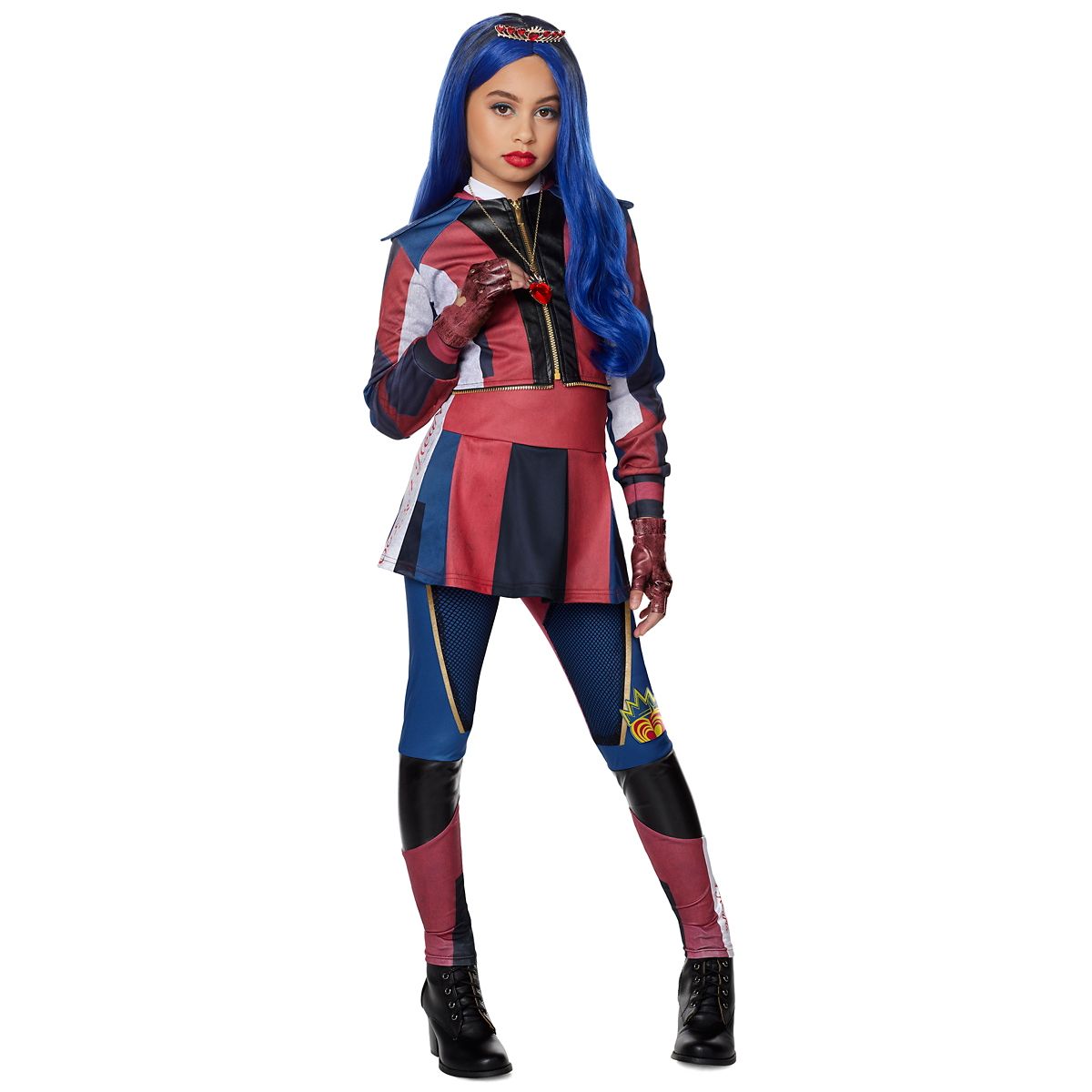 Kids Evie Costume - Descendants 3 RED / BLUE