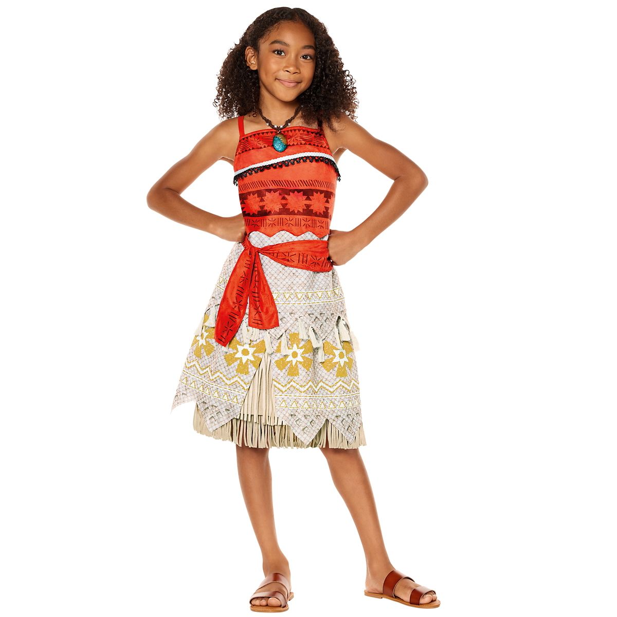 Kids Moana Dress Costume - Disney Princess RED