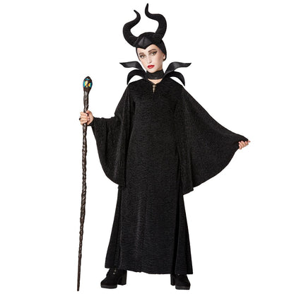 Kids Maleficent Dress Costume - Disney BLACK