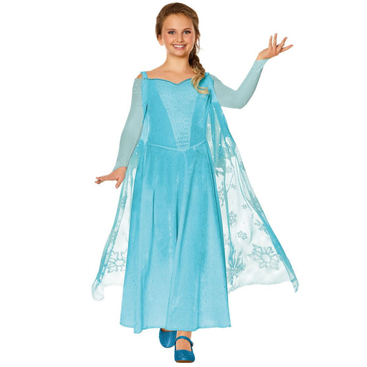 Kids Elsa Dress Costume - Frozen BLUE