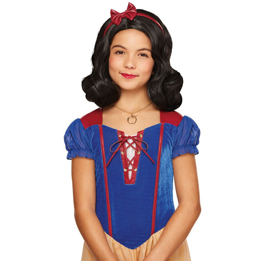 Kids Snow White Wig - Disney Princess BLACK