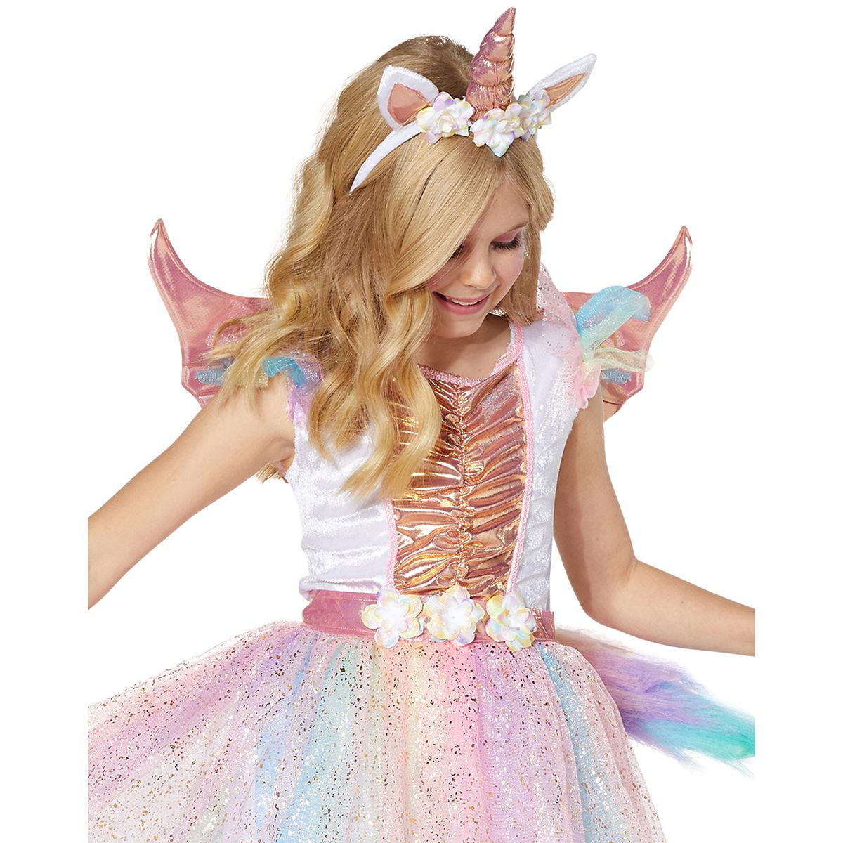 Kids Rosy Unicorn Costume PINK