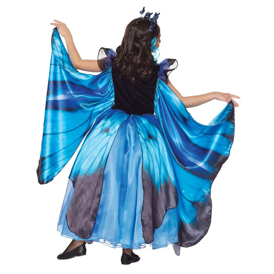 Kids Blue Butterfly Dress Costume - The Signature Collection BLUE