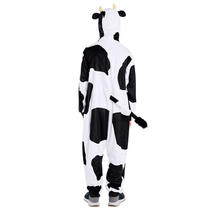 Kids Cow Jumpsuit BLACK AND WHITE