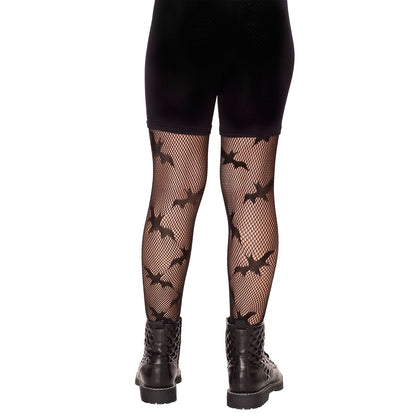 Kids Vampire Bat Tights BLACK