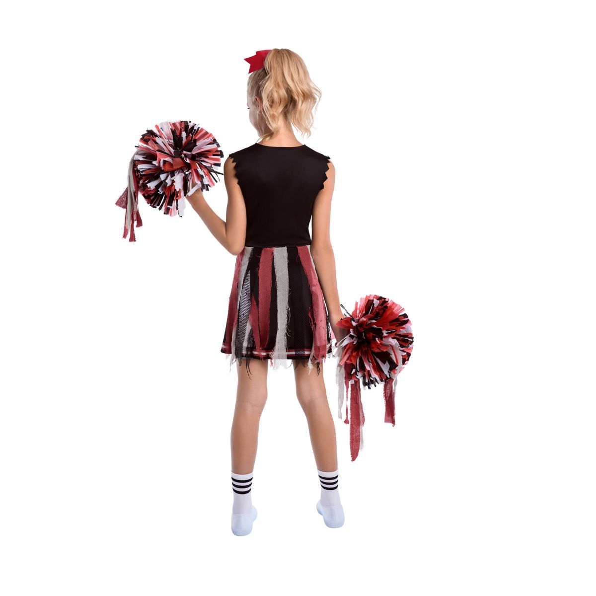 Kids Zombie Cheerleader Costume RED