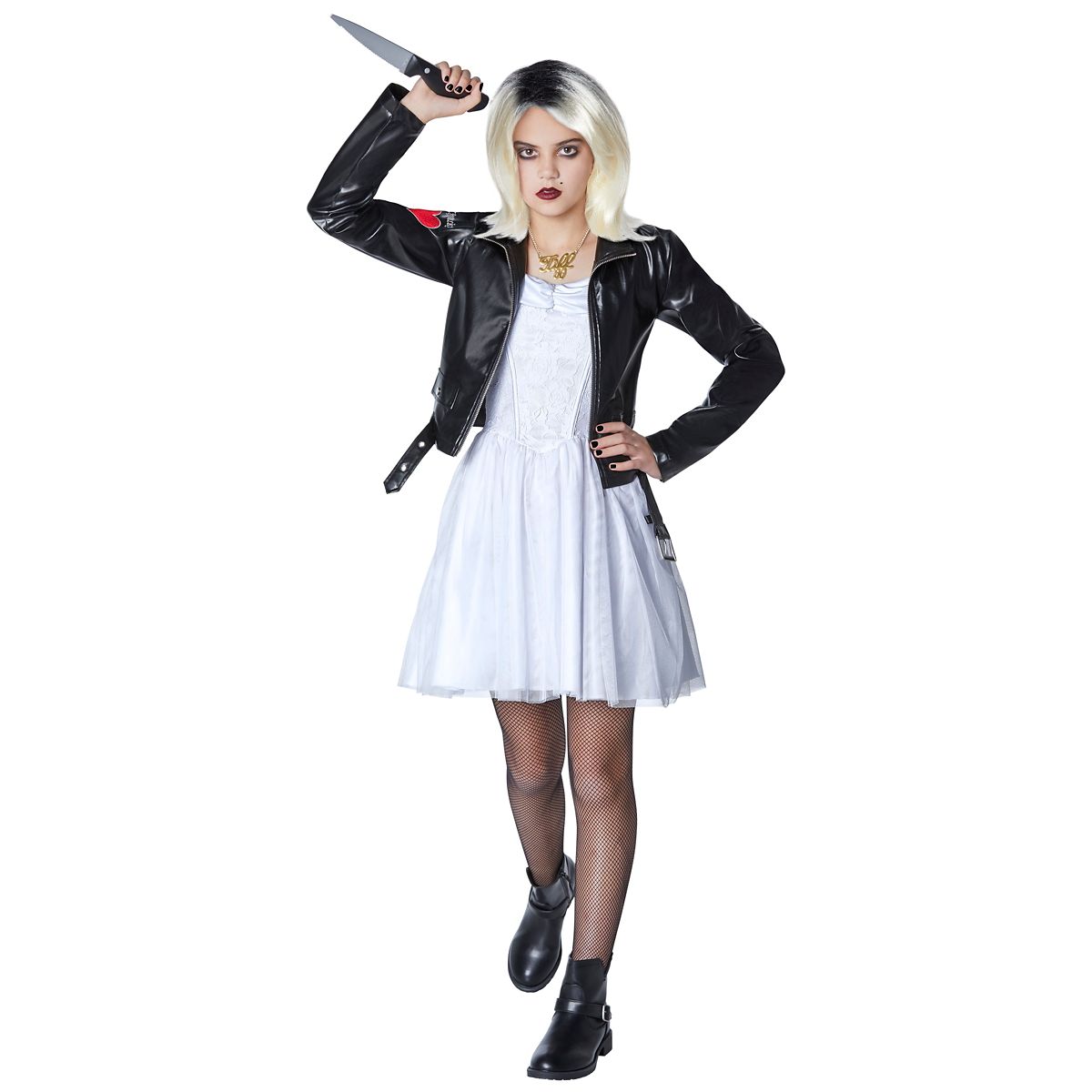 Kids Tiffany Costume -  Bride of Chucky WHITE