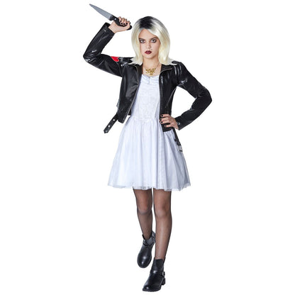 Kids Tiffany Costume -  Bride of Chucky WHITE