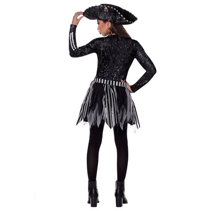 Kids Skeleton Pirate Costume BLACK